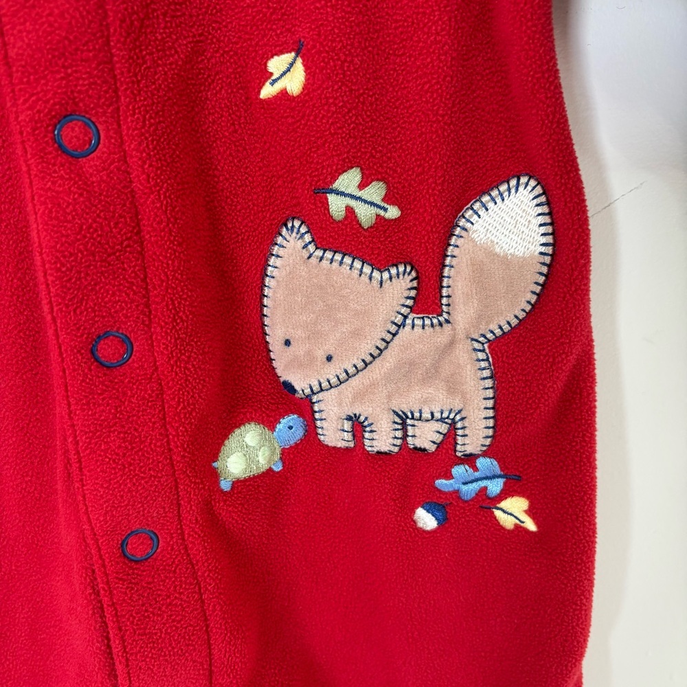 Carter’s Celebrating Childhood Vintage Forest Friends Red Fox & Turtle Romper - Picture 2 of 5